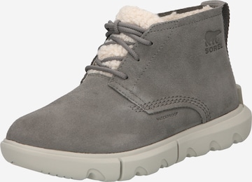 SOREL Lace-Up Ankle Boots 'EXPLORER™ II DRIFT' in Grey: front