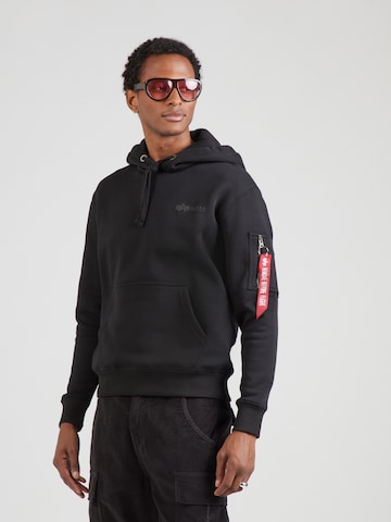 ALPHA INDUSTRIES Суичър 'Air Force' в черно