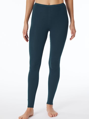 SCHIESSER Skinny Leggings ' Luxury ' in Blau