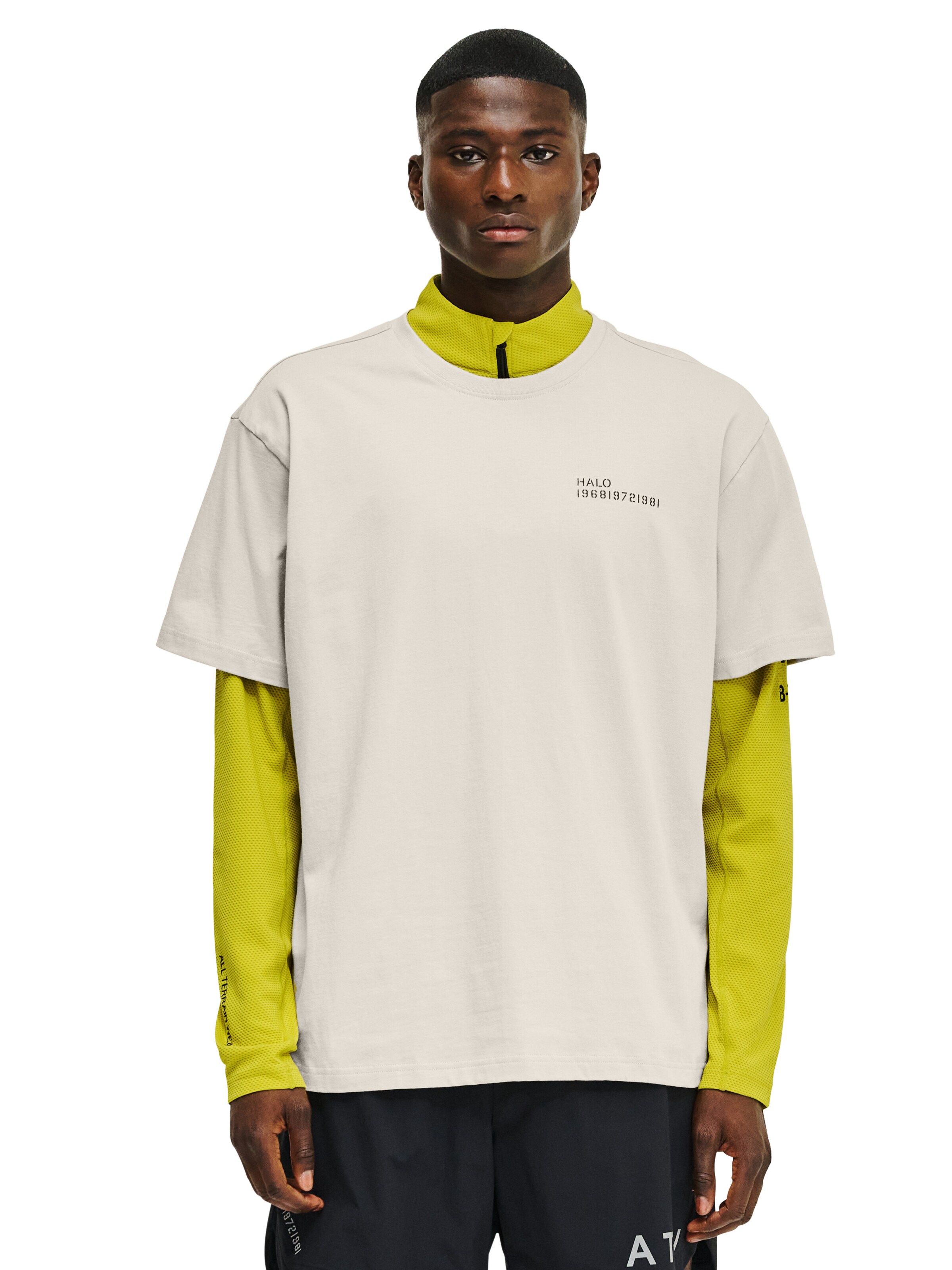 T-Shirt HALO en beige : devant