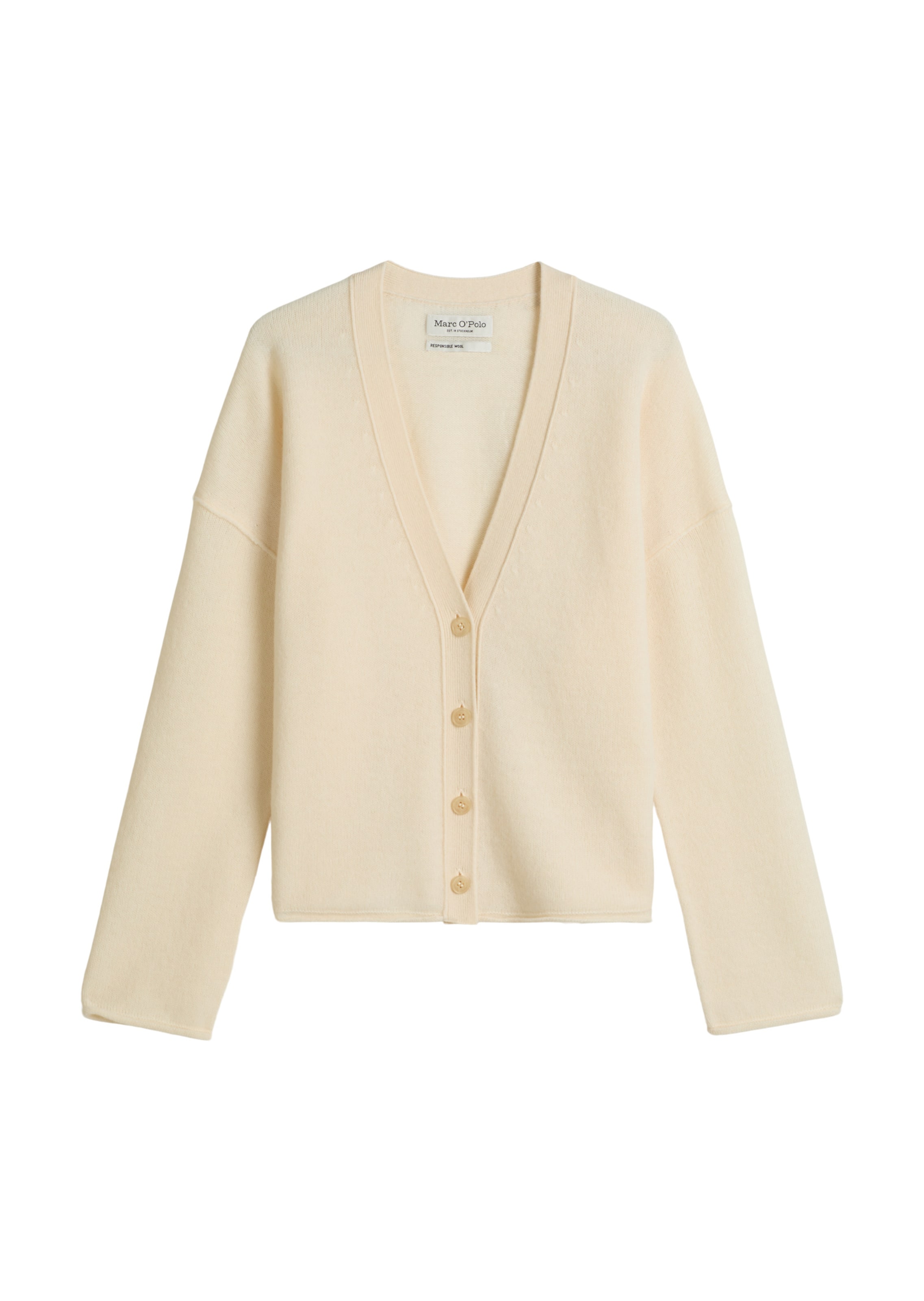 Marc O'Polo Knit cardigan in Beige: front