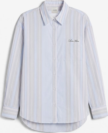 Chemise de nuit Calvin Klein en bleu : devant
