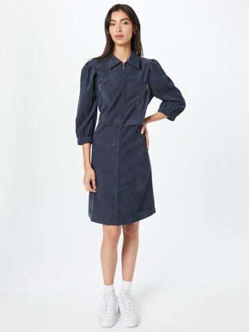 b.young - Vestido camisero en azul