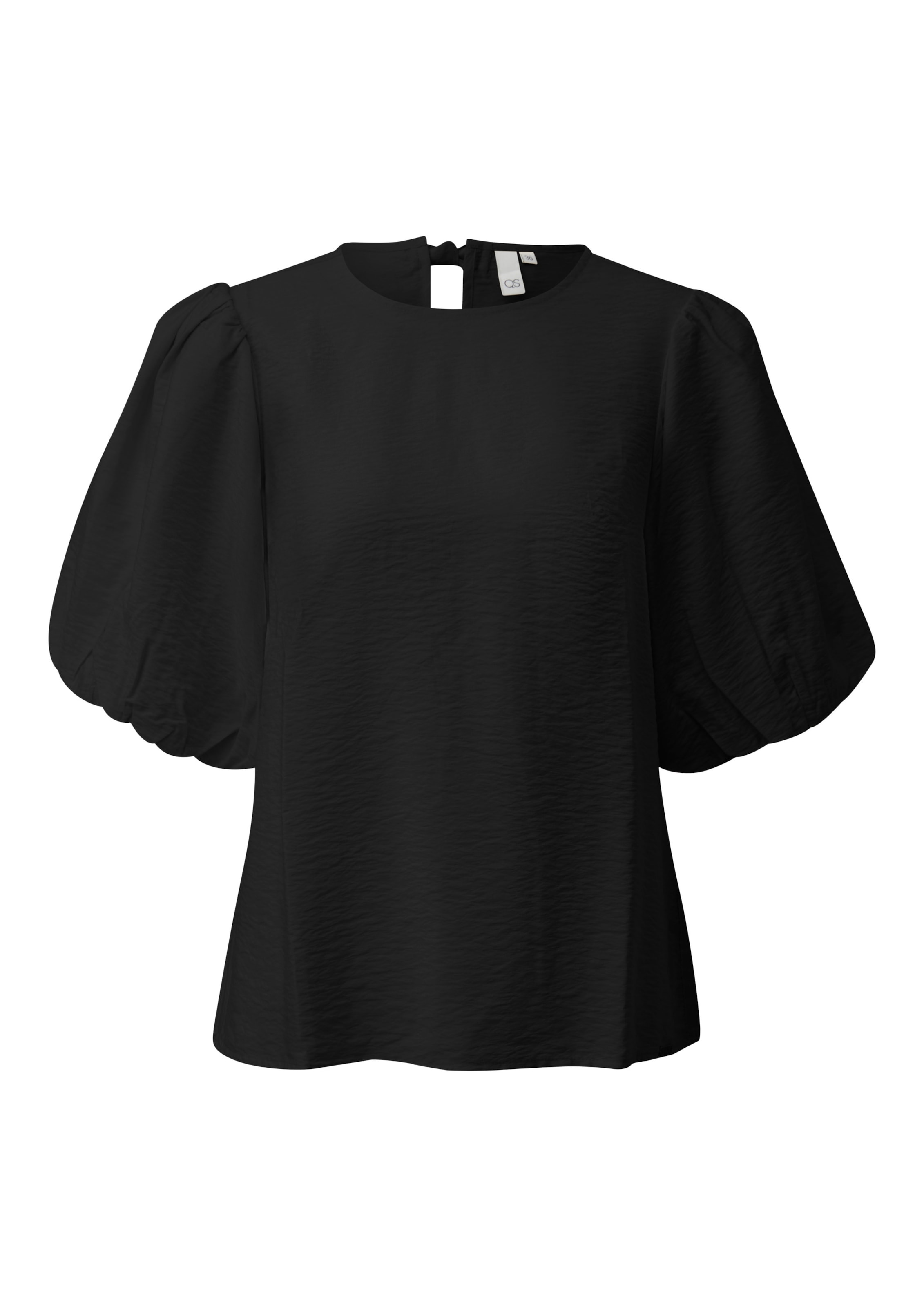 QS Bluse in Schwarz: Vorderseite