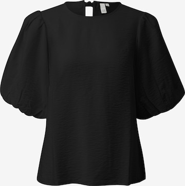 Chemisier QS en noir : devant