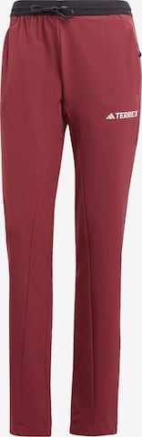 Pantalon de sport 'Liteflex' ADIDAS TERREX en rouge : devant