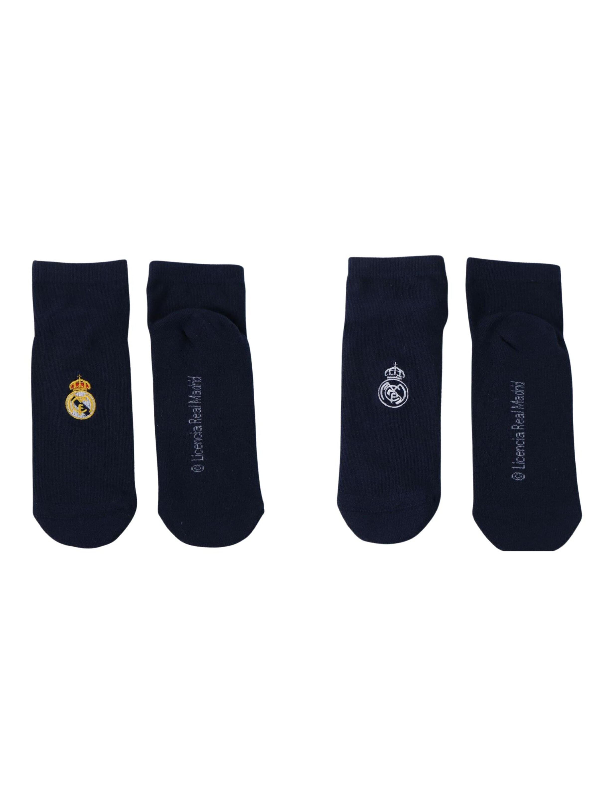 Chaussettes 'Socken 2er-Pack – Real Madrid' Cerdá en noir : devant