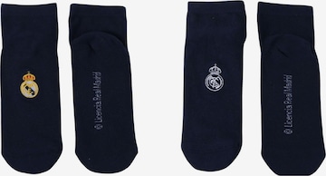Chaussettes 'Socken 2er-Pack – Real Madrid' Cerdá en noir : devant