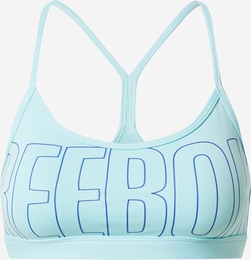 Reebok Bustier Biustonosz sportowy w kolorze niebieski: przód