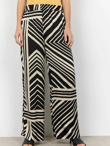 Soyaconcept Wide Leg Hose 'Faro 3-B' in Schwarz: Vorderseite