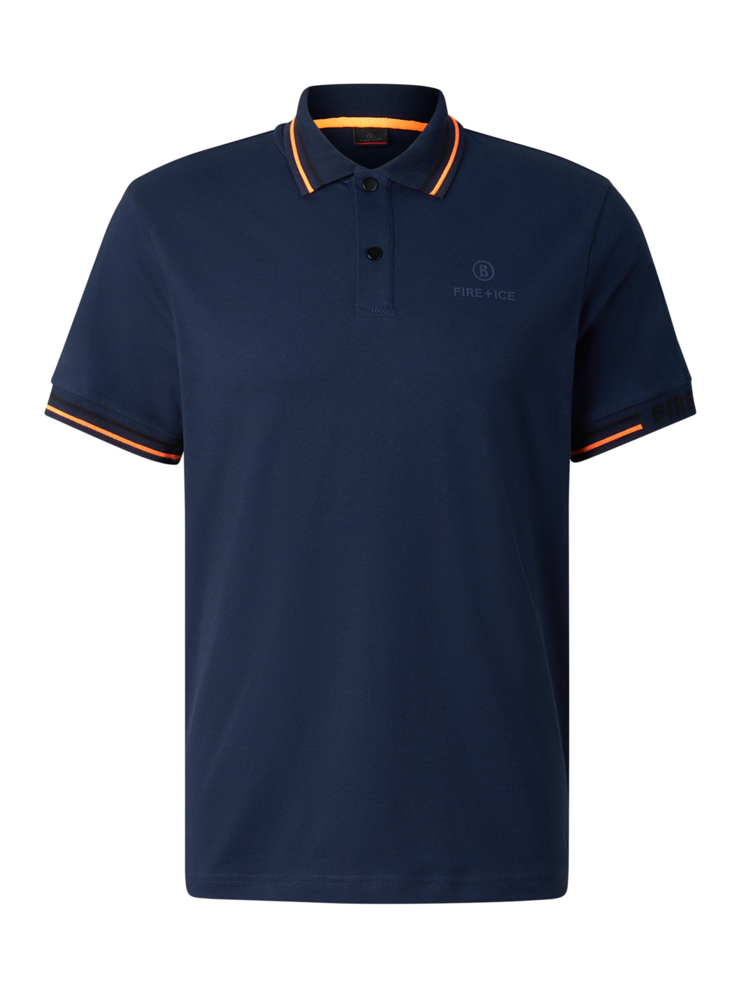 Bogner Fire + Ice Poloshirt 'Arjan' in dunkelblau / orange, Produktansicht