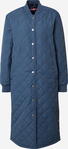 Derbe Between-Seasons Coat in Blue: front