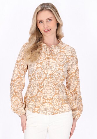 Usha Blouse in Beige: voorkant