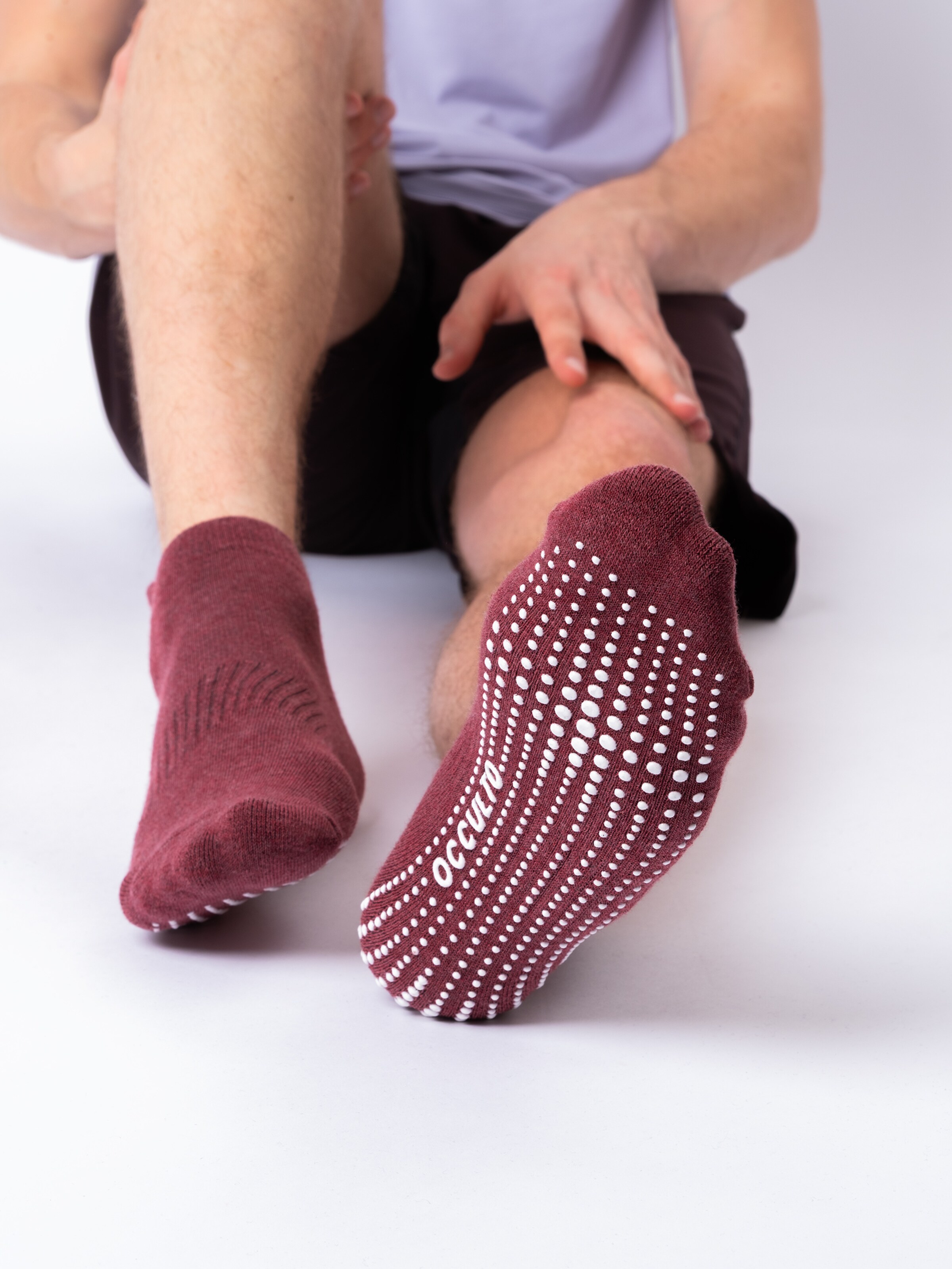 Calzino sportivo 'Mady' di Occulto in rosa: frontale