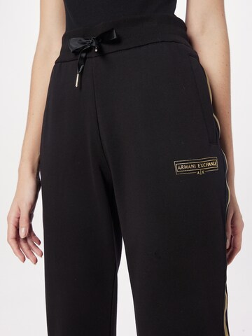 ARMANI EXCHANGE Tapered Broek 'PANTALONI' in Zwart