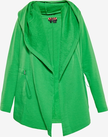 myMo ROCKS Sweat jacket in Green: front