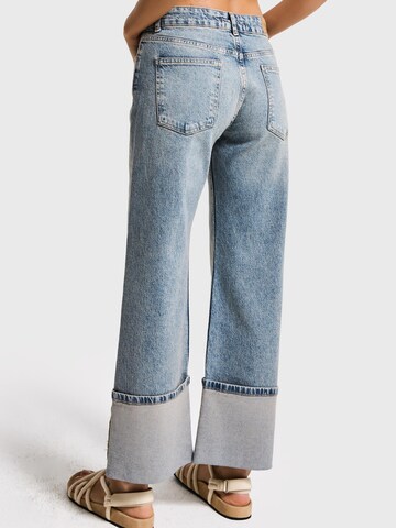 IT'S BASIC Loosefit Jeans 'RELAXED MID RISE JEANS' in Blauw