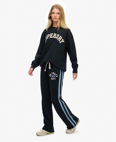 Superdry & Co Broek in de kleur Marine / Lichtblauw / Wit, Productweergave