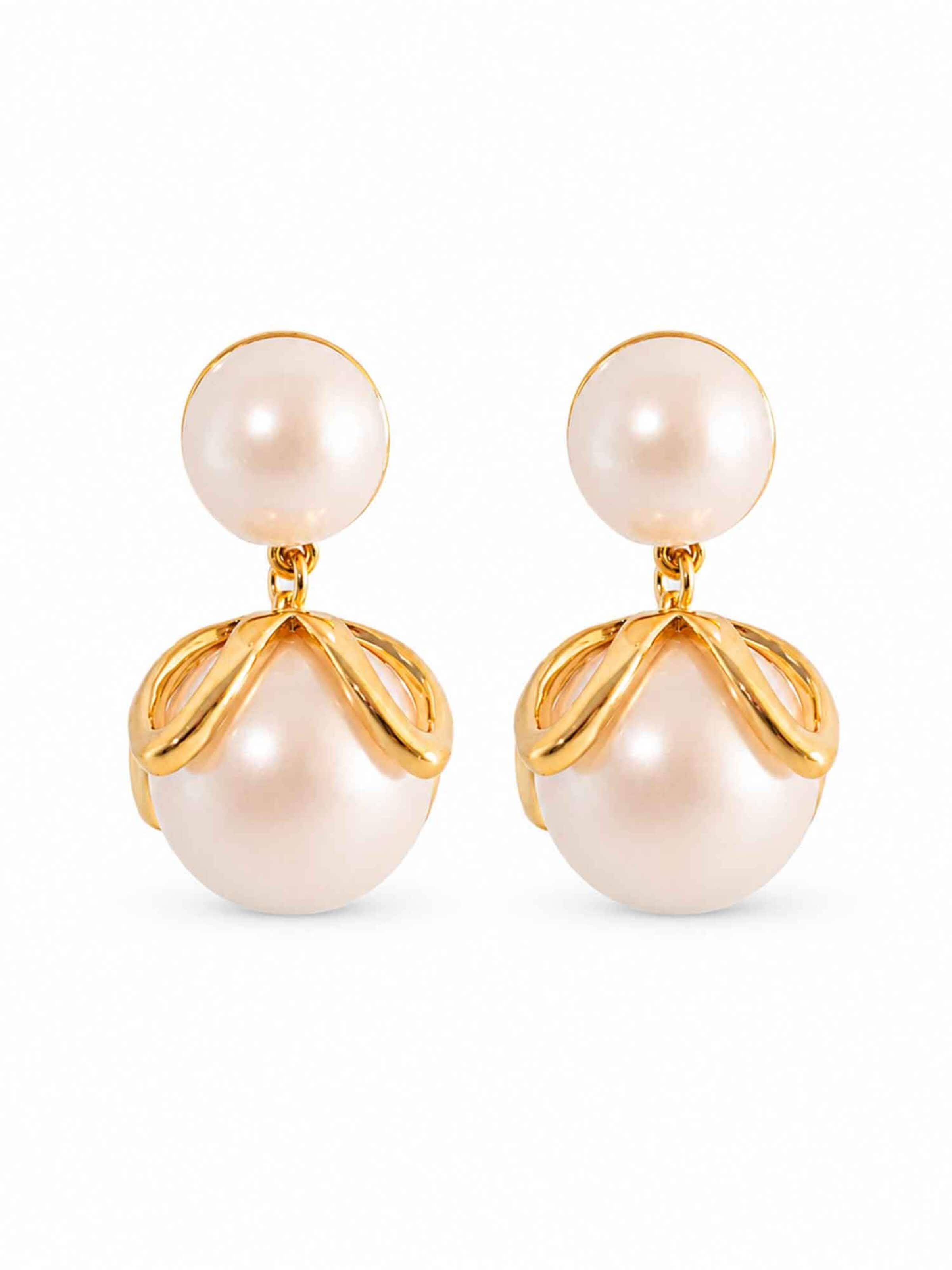 RteRme Náušnice 'Kallista Earrings' – zlatá: přední strana