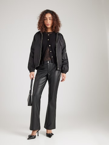 Geacă tricotată 'Bl44air' de la Hailys pe negru