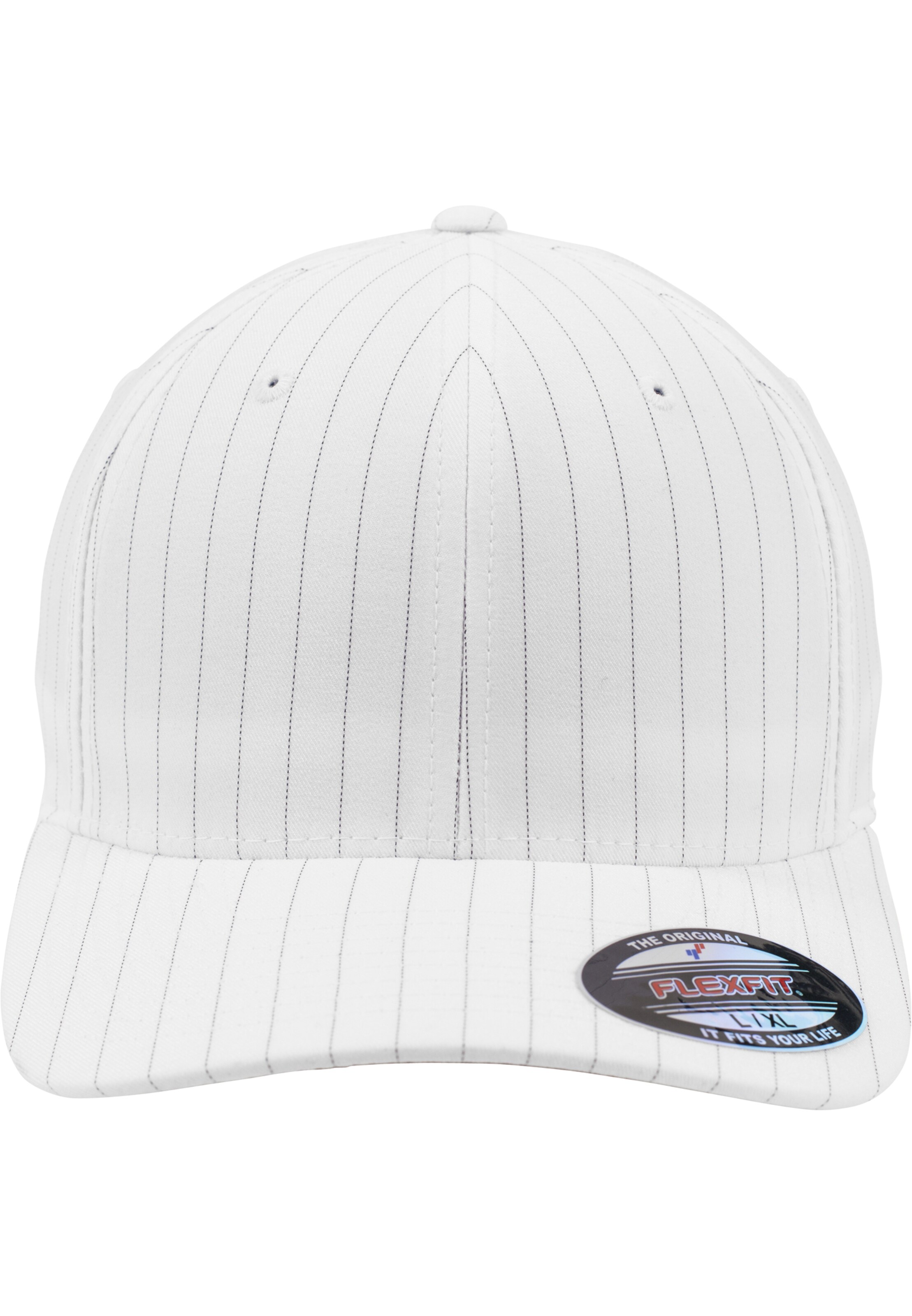 Flexfit Cap 'Flexfit Pinstripe' in White