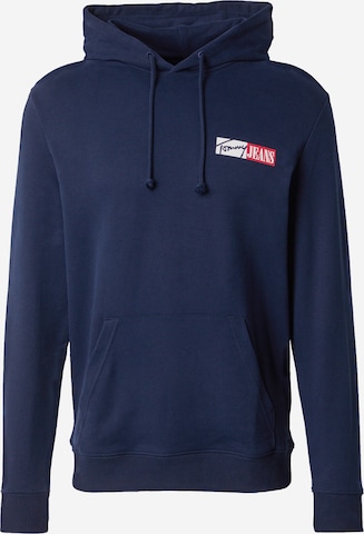 Sweat-shirt Tommy Jeans en bleu : devant