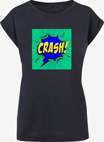 Maglietta 'Crash Comic' di Merchcode in blu: frontale