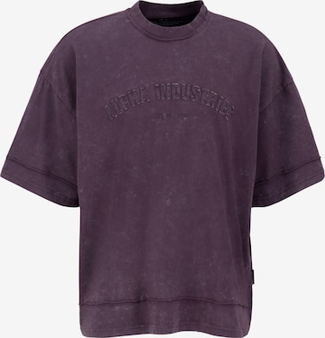 ALPHA INDUSTRIES Koszulka 'Open Edge' w kolorze fioletowy: przód