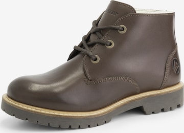 Travelin Lace-Up Shoes in Brown: front