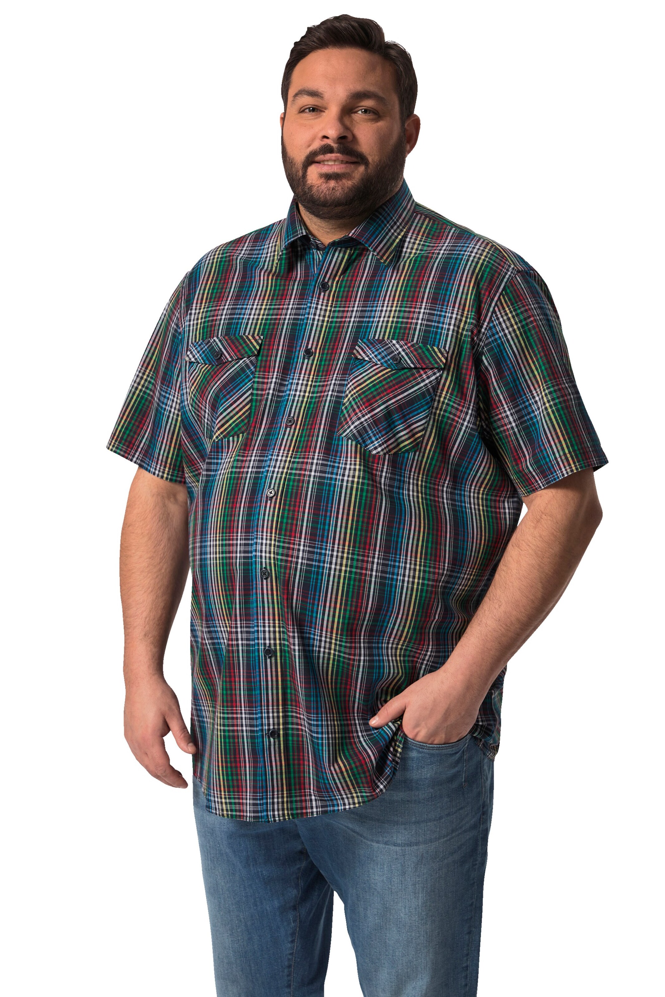 Boston Park Regular fit Button Up Shirt in Mixed colours: front