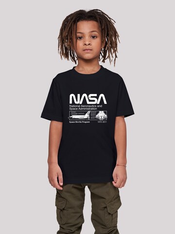 T-Shirt 'NASA Classic Space Shuttle Black' F4NT4STIC en noir : devant