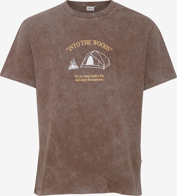 !Solid T-shirt 'Hamlet' i brun: framsida