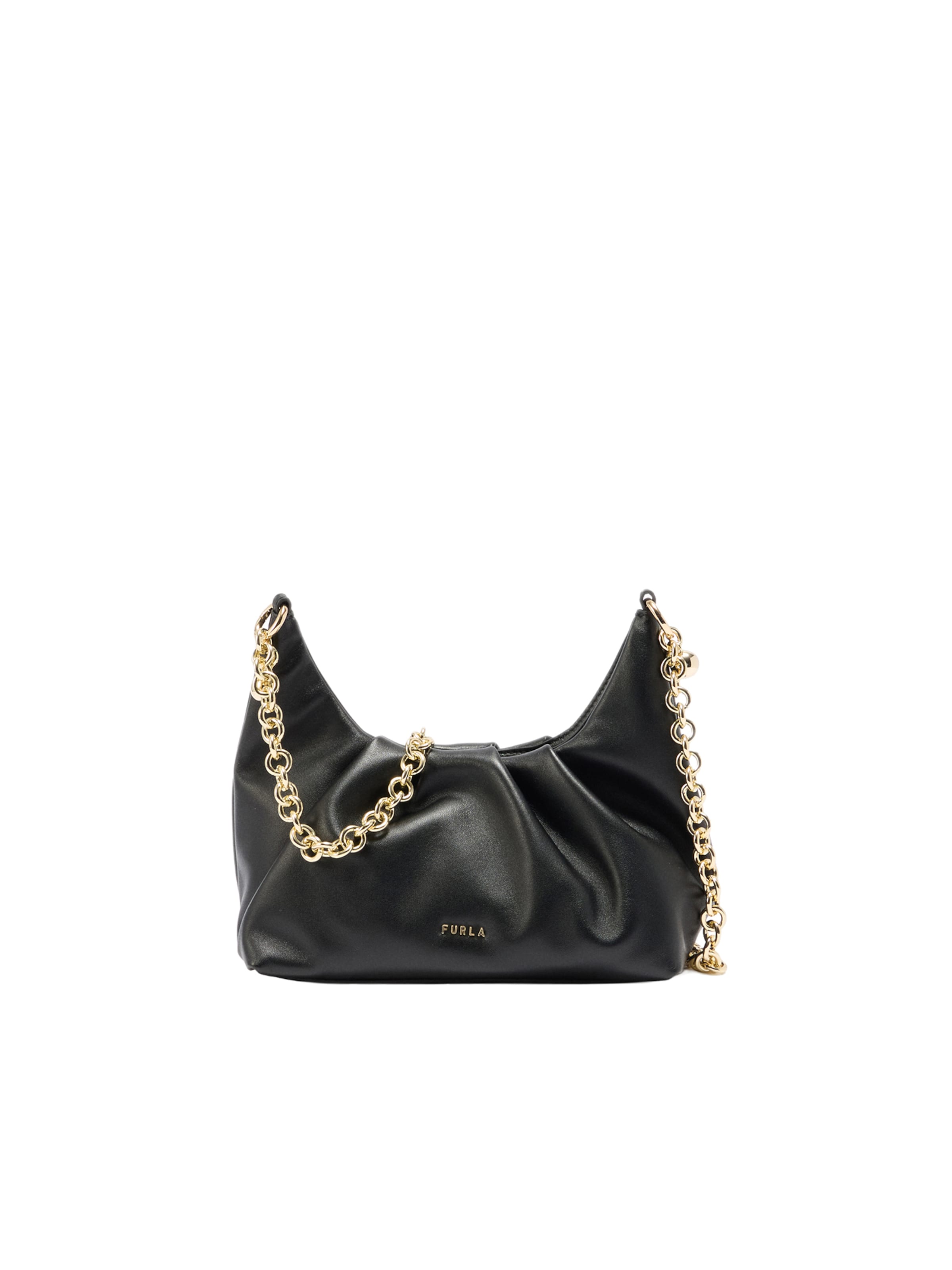 FURLA - Bolso de hombro 'DELIA' en negro: frente