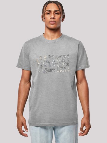 F4NT4STIC Shirt 'Tom und Jerry Cartoon Dept Jerry' in Grey: front