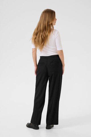Wide Leg Pantalon à plis 'KAVindy' Kaffe en noir