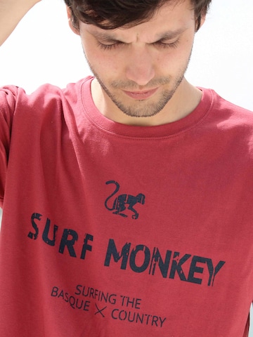 Surf Monkey Shirt in Rot