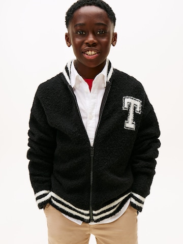 TOMMY HILFIGER Sweat jacket in Black: front