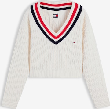 Pull-over Tommy Jeans en blanc : devant