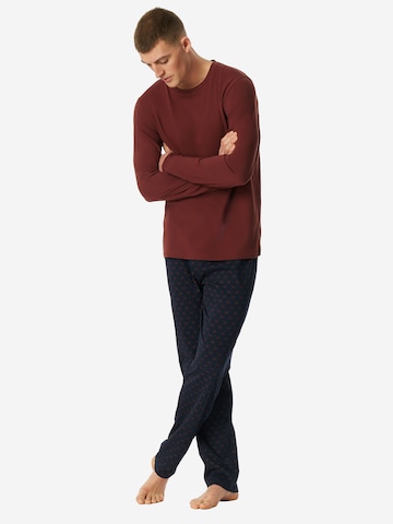 SCHIESSER - Pijama largo 'Casual Essentials' en azul