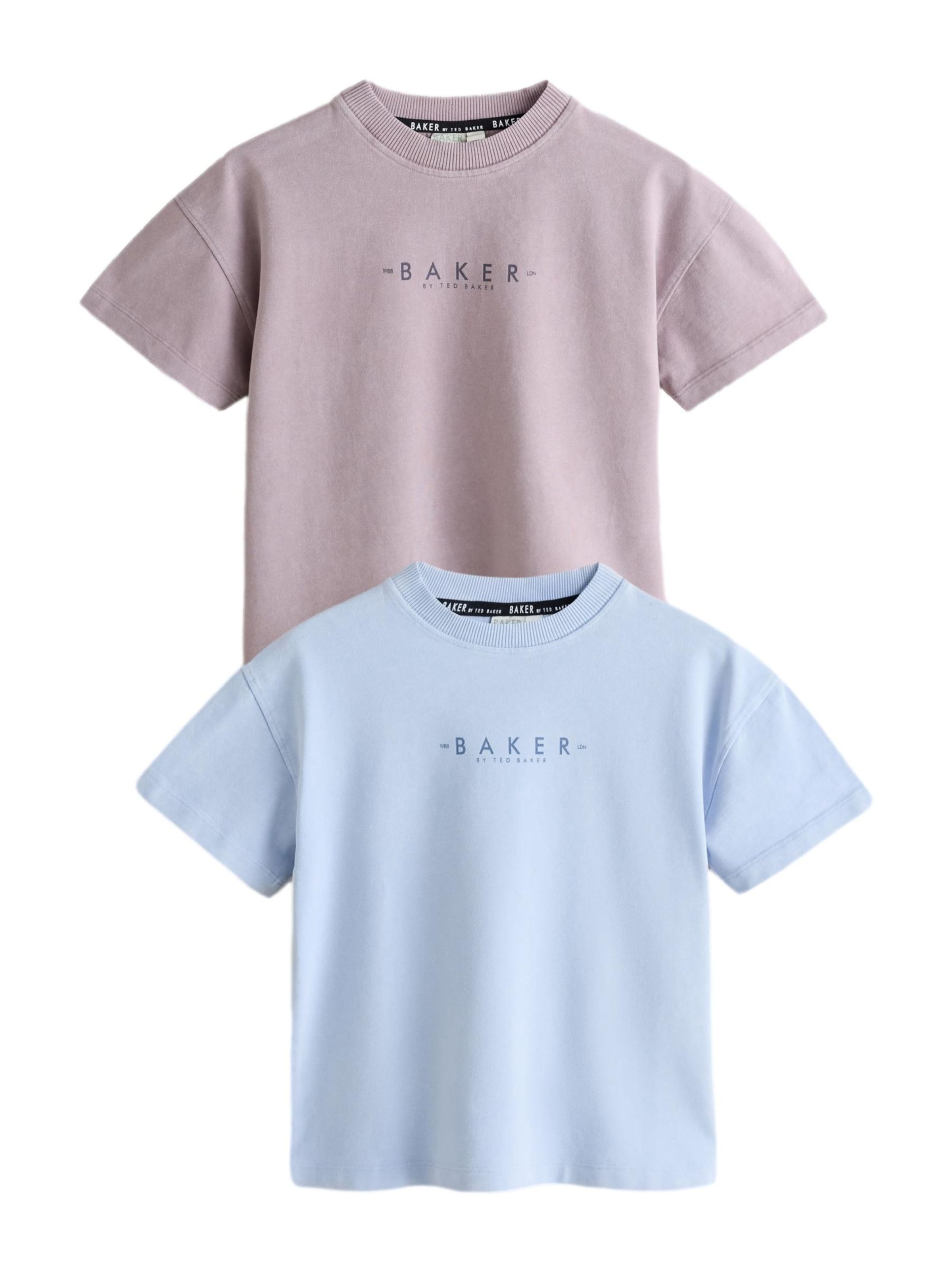 T-Shirt Baker by Ted Baker en bleu : devant