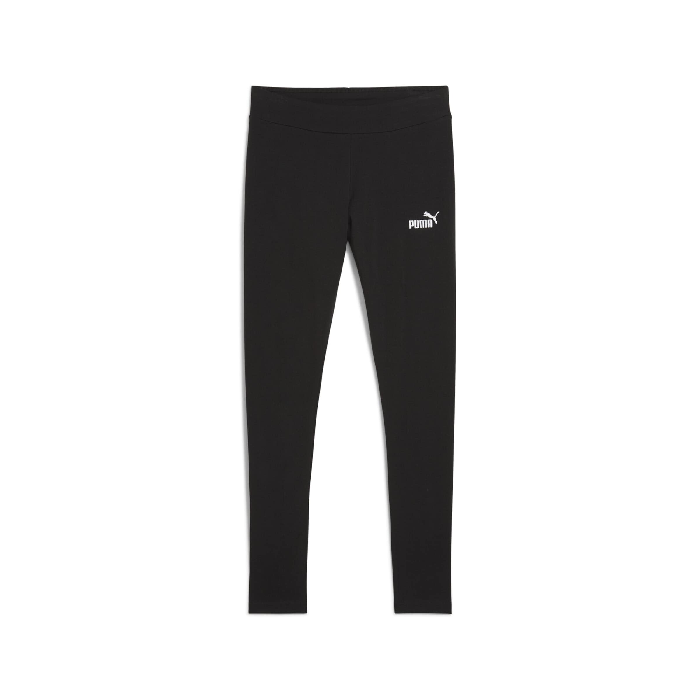 PUMA Leggings 'Essentials No. 1' in Zwart: voorkant