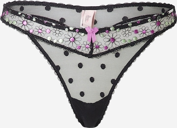 Boux Avenue - Tanga 'CAMILE' en negro: frente