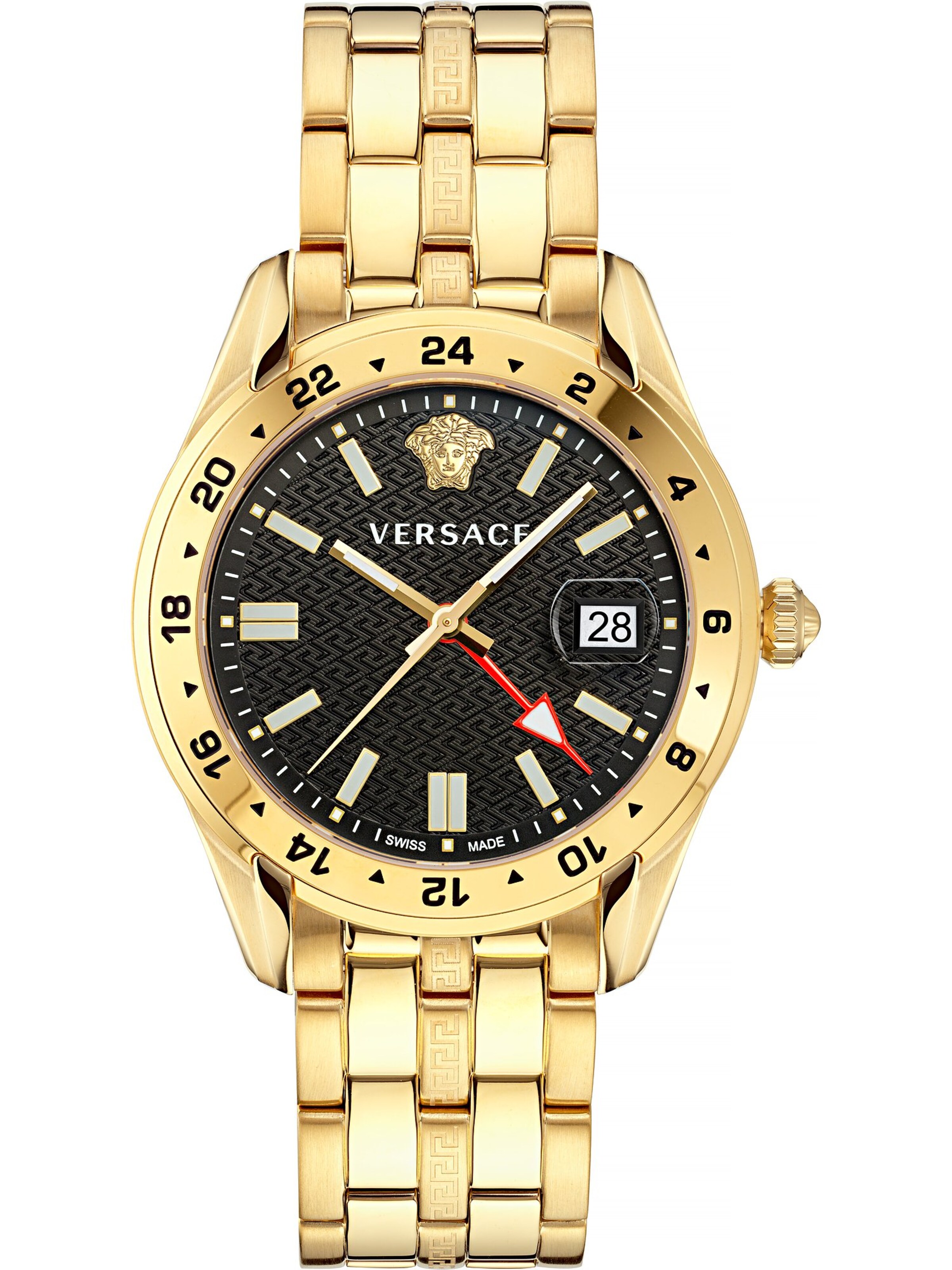 VERSACE Analog watch in Gold / Black, Item view