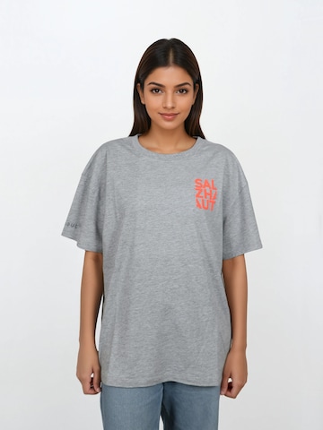 salzhaut Shirt 'Weven' in Grijs: voorkant