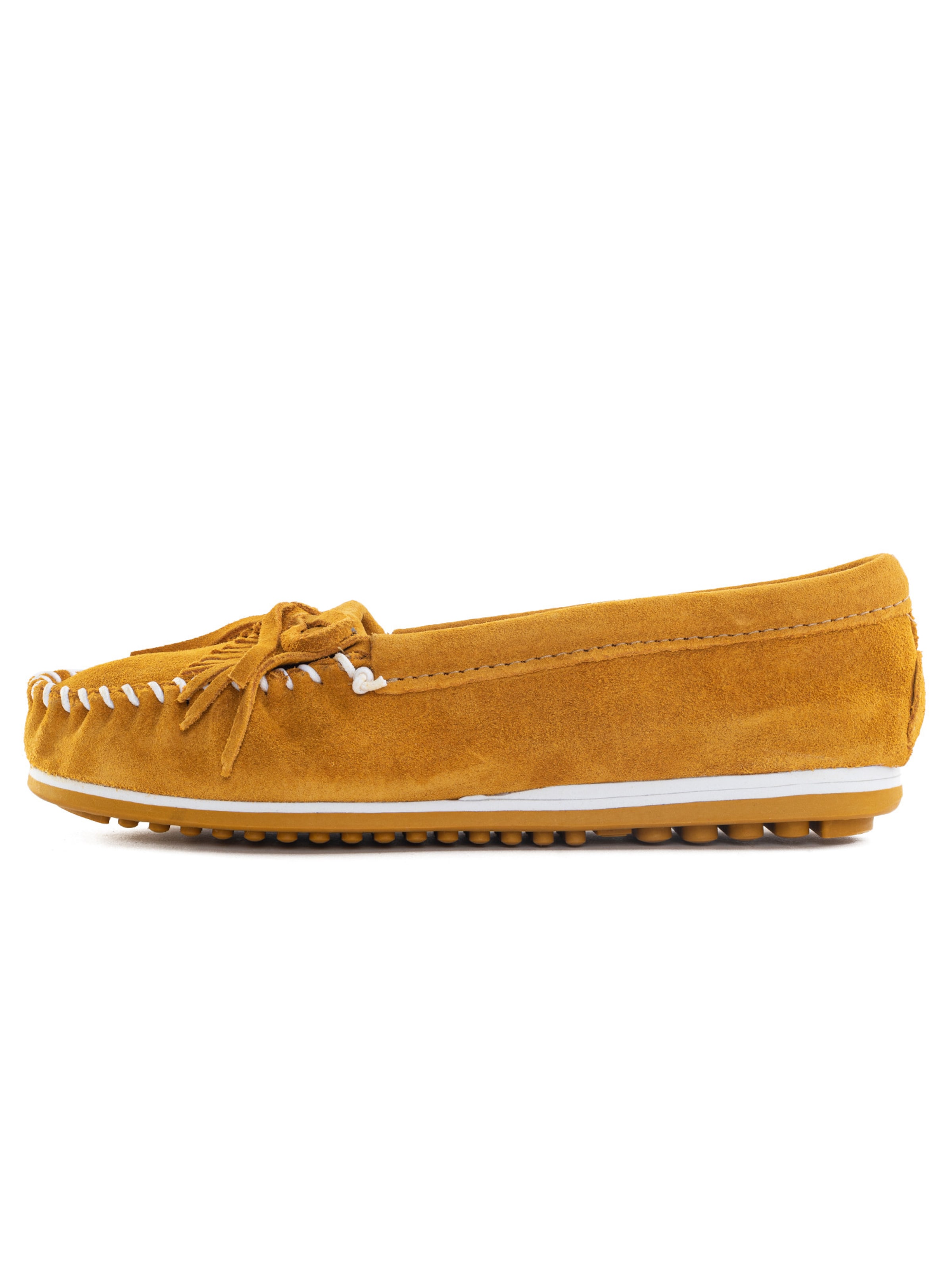 Minnetonka Mokasíny 'Kilty plus' – žlutá: přední strana