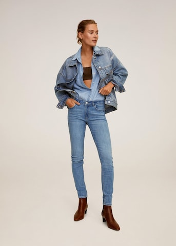 MANGO Skinny Jeans 'Kim' in Blue: front