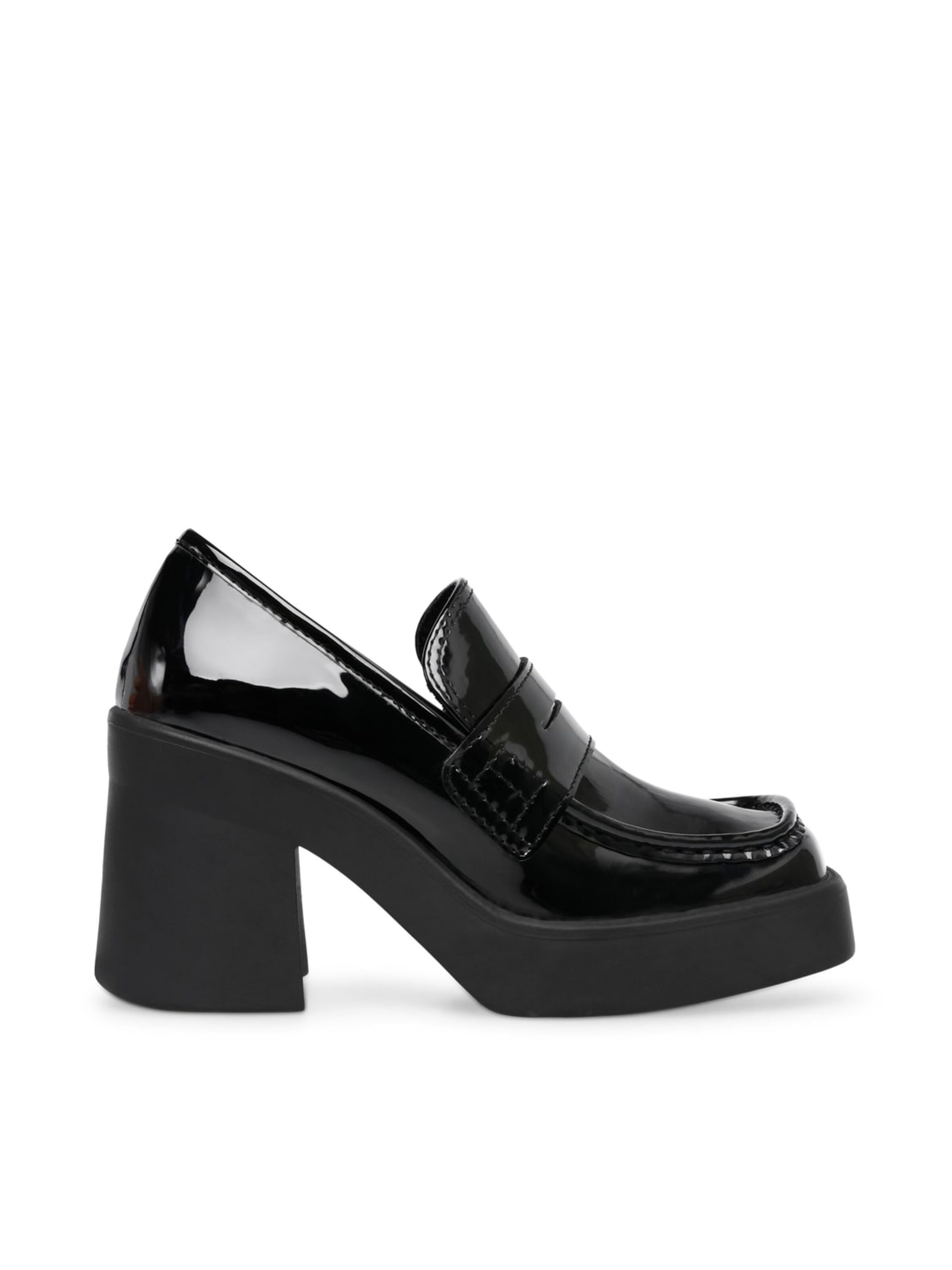 STEVE MADDEN Mokassin 'Womens Utmost Blk Pat Loafer Shoes' i sort: forside