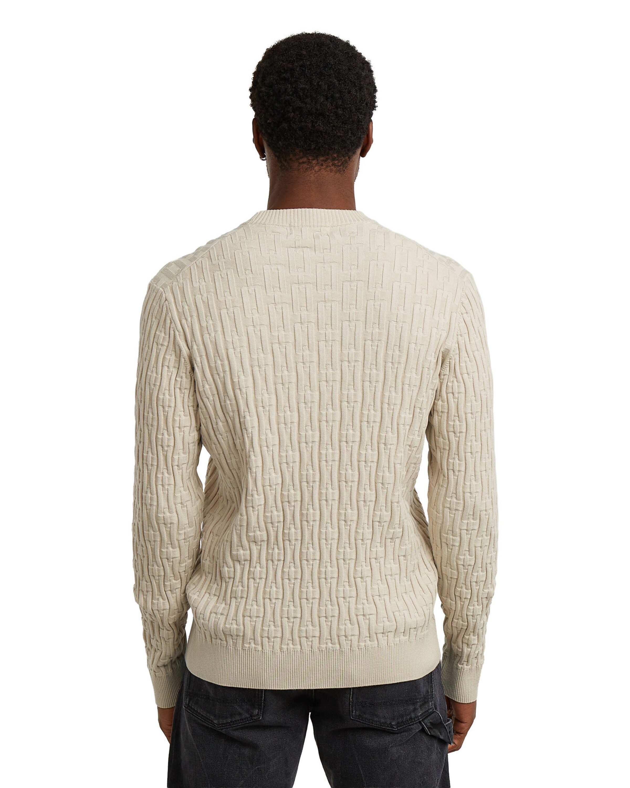 G-STAR Pullover 'Chain Structured' in Beige