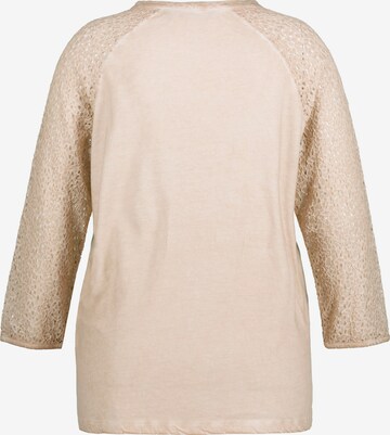 T-shirt Ulla Popken en beige