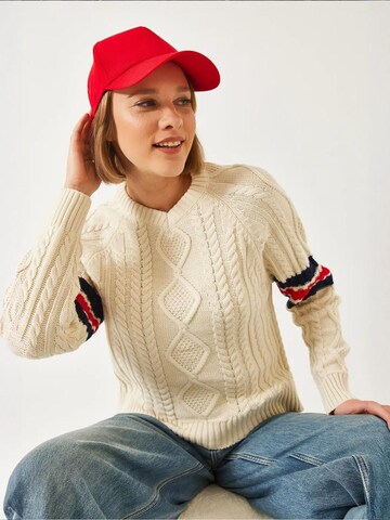 Pull-over 'Pullover' Bianco Lucci en beige